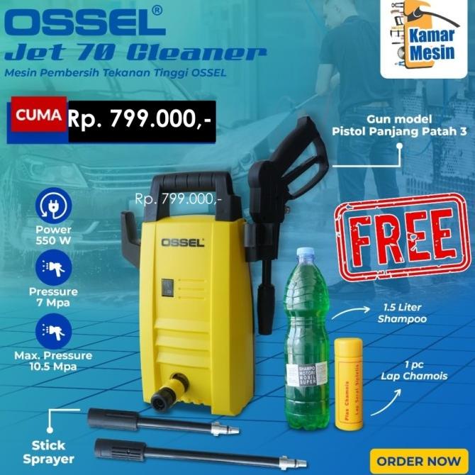 ] OSSEL Jet Cleaner JET70 High Pressure Cleaner Cuci Motor Cuci Mobil