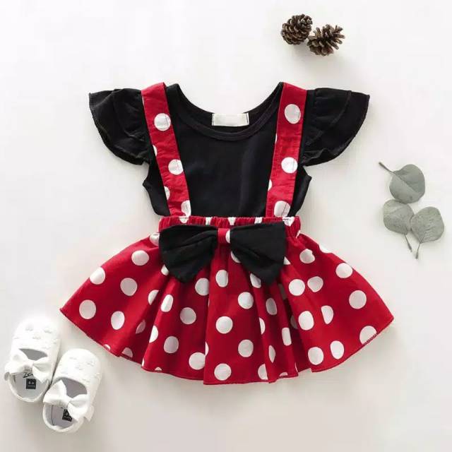 BAJU BAYI PEREMPUAN MICKEY MOUSE IMPORT