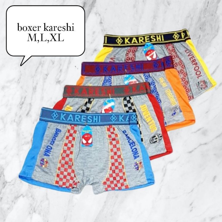 BOXER ANAK COWOK MOTIF BOLA BOXER KARESHI KATUN ADEM LUCU