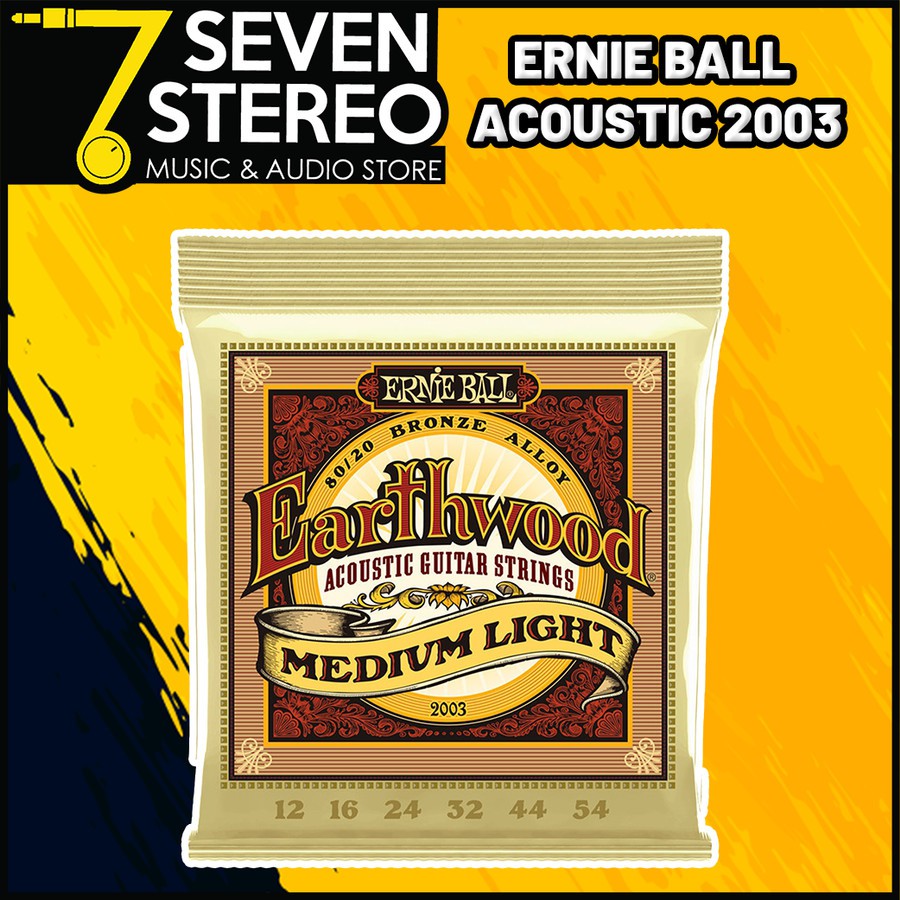 Ernie Ball 2003 Earthwood Medium Light 12-52 Acoustic String