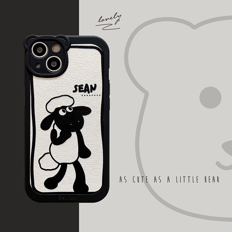 Soft Case Silikon Motif Kartun Shaun the Sheep Untuk iPhone 13 11 12 Pro Max 7 8 puls X XR XS XSMAX