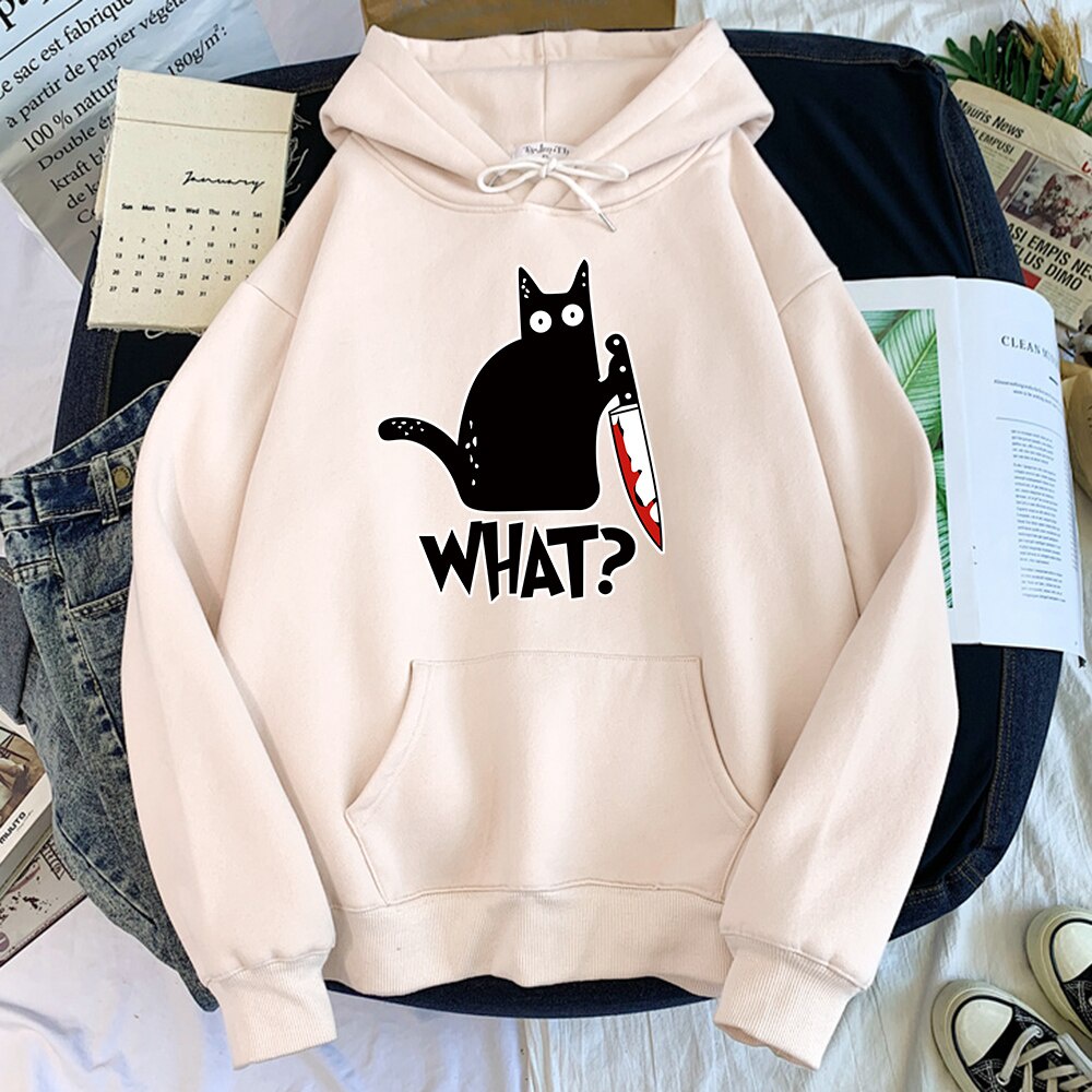 Hoodie Hodie Kucing hitam kecil dan pisau jumbo bigsize wanita ukuran m l xl xxl xxxl xxxxl xxxxxl