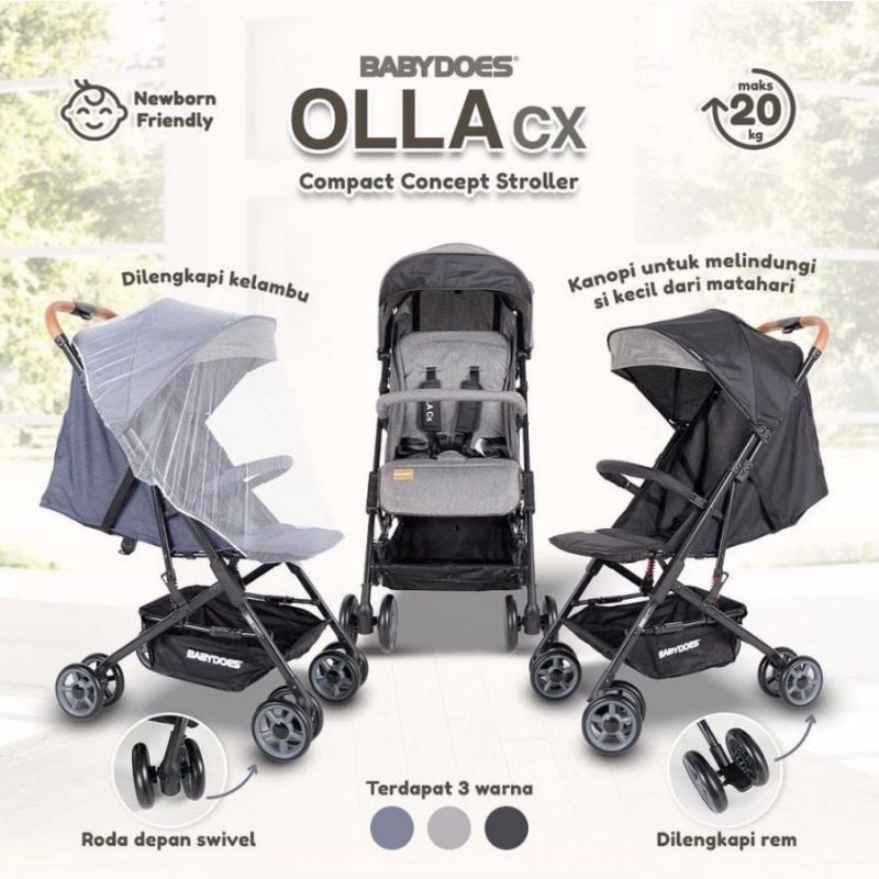 Babydoes stroller  olla CX olla R (holla) kereta dorong bayi