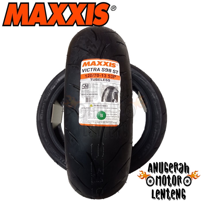 Ban Tubeless Ban Depan NMax Maxxis Victra S98 120 / 70 - 13