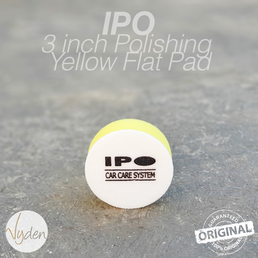 IPO Yellow Polishing Pad 3 inch Flat Kompon Halus Busa Mesin Poles Mobil MURAH