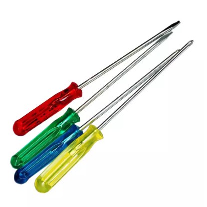 {DS} Obeng Set 4Pcs Screwdriver Tools Plus Min 4mm 5mm + - Multifungsi Perkakas Tangan 4in1