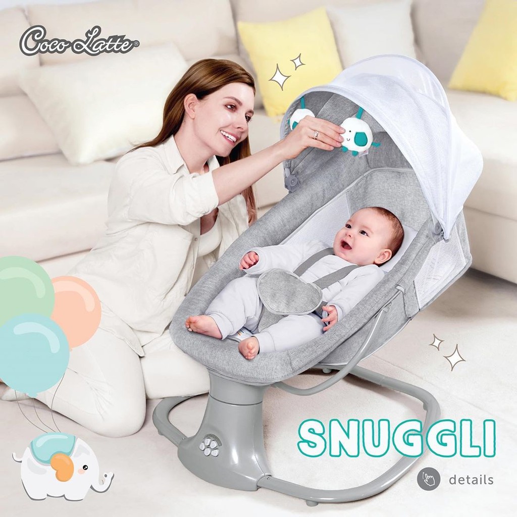 Cocolatte Snuggli Swing / Ayunan Bayi Elektrik Features baby swing coco latte snuggli premier 2.0