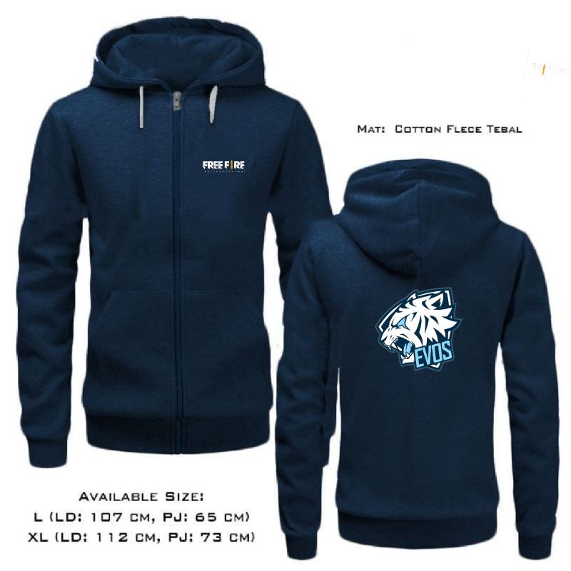 FREE FIRE JAKET ZIPPER/HOODIE PRIA/JAMPER PRIA/HOODIE MURAH