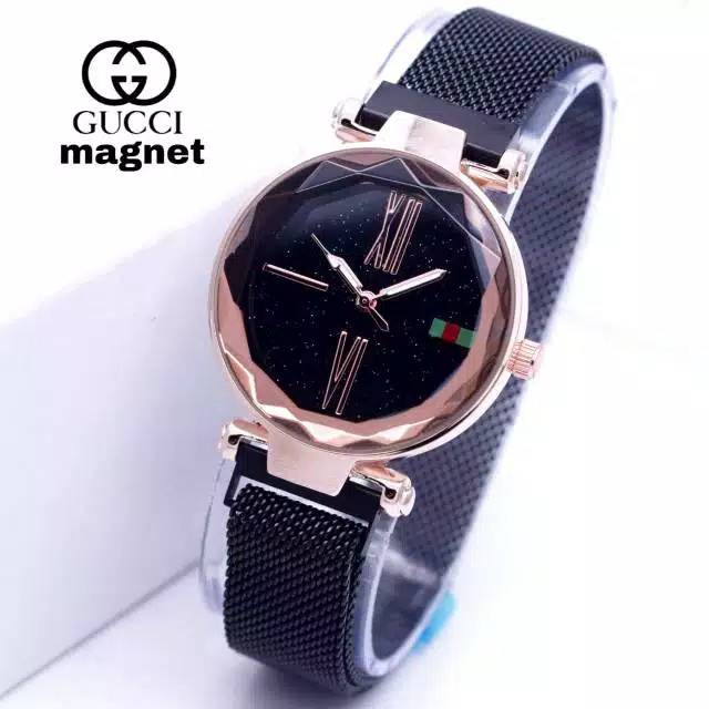 Ready Stok  jam Tangan Wanita Anti Air Magnetik G02 Strap Pasir / Ready 8 Warna