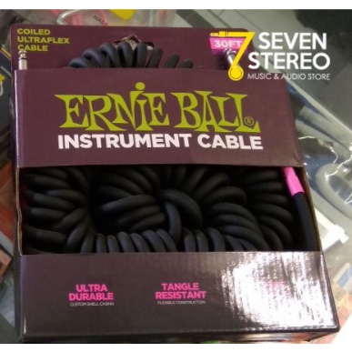 Ernie Ball 6044 Jack Gitar Cable Instrument Spiral 9Meter