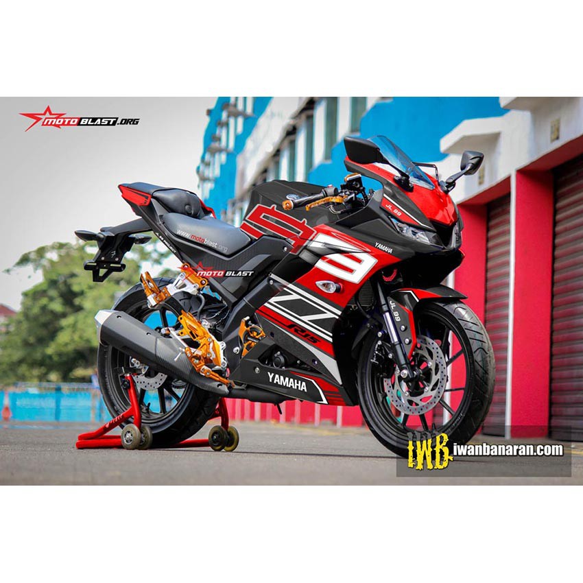 Decal Stiker  R15  V3  RED PERSPEKTIVE JL99 Shopee Indonesia