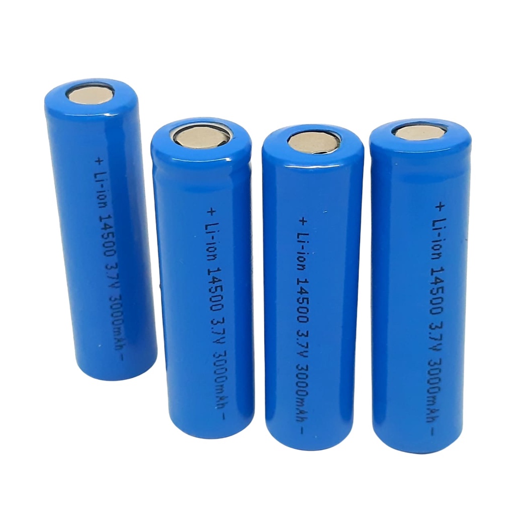 Baterai Cas Senter Swatt Alat Cukur Elektrik Type 14500 Li-ION 3.7V - 3000mAh Paket 4/Pcs