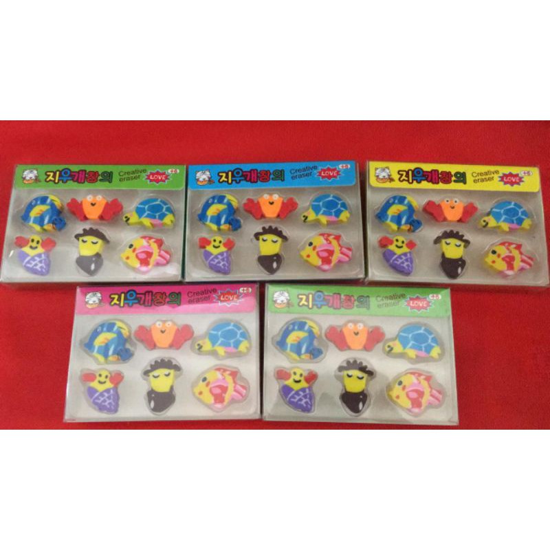 

Penghapus Fancy Animal 1pak isi 6pc. Beli 2 gratis 1