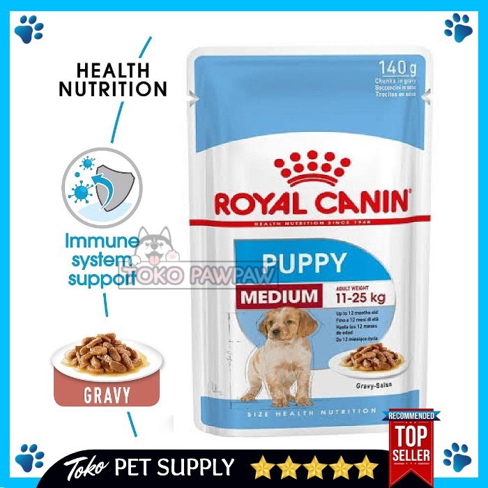 Royal Canin Puppy Medium 140gr Dog Food Dogfood Dog Food Puppy Puppy Food Wetfood Dog Food Basah