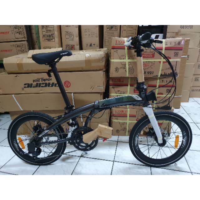 Sepeda Lipat 20 Element Ecosmo Z9 Grey Rainbow