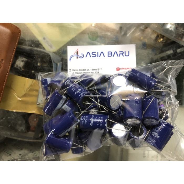 Kapasitor capacitor elco 1000 uf 50v / 1000 50v / 1000 uf 50 v