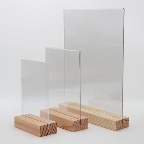 

card holder / dudukan akrilik kayu murah