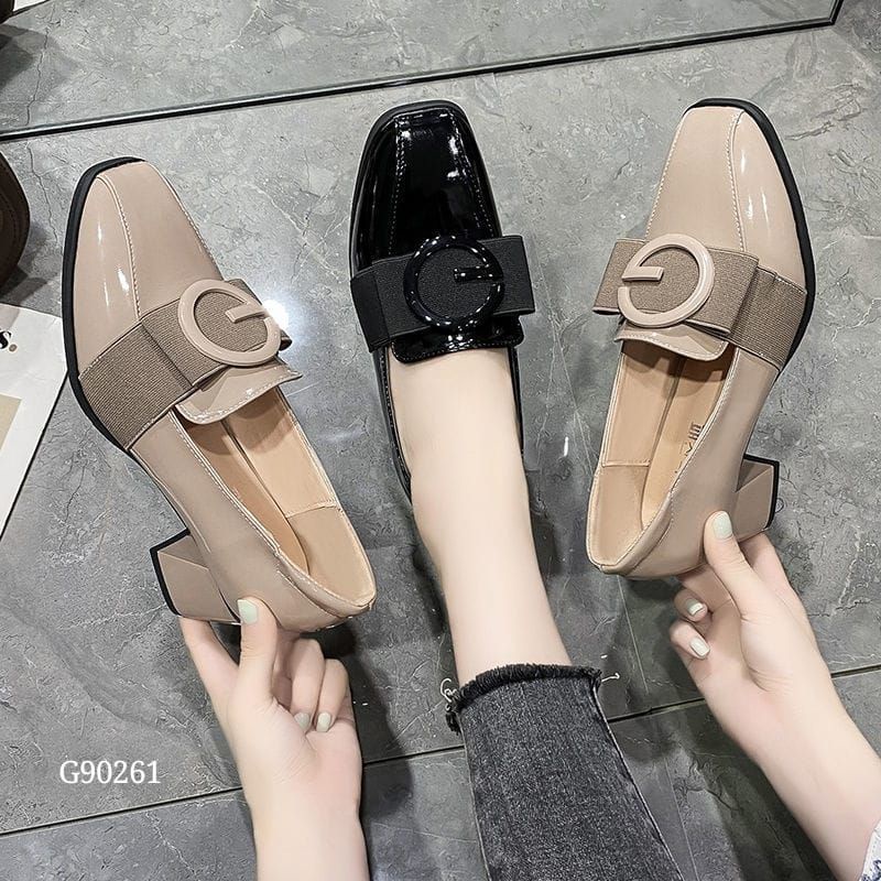 High Block Slop Shoes Korea G90261