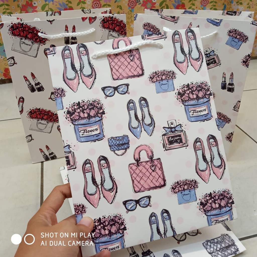 PAPPER BAG TAS SOUVENIR ULANG TAHUN SNACK BAG TOKOPELANGINICER