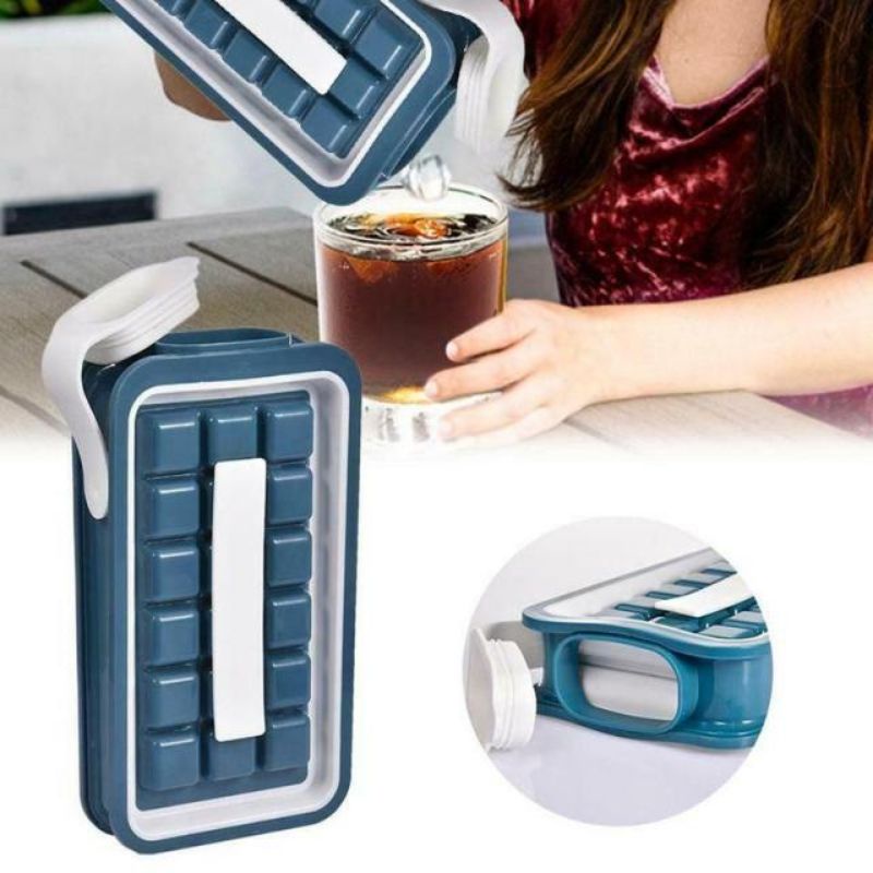 Cetakan Es Batu Silikon Tutup Es Ice Tray Cetakan Batu Es Tutup