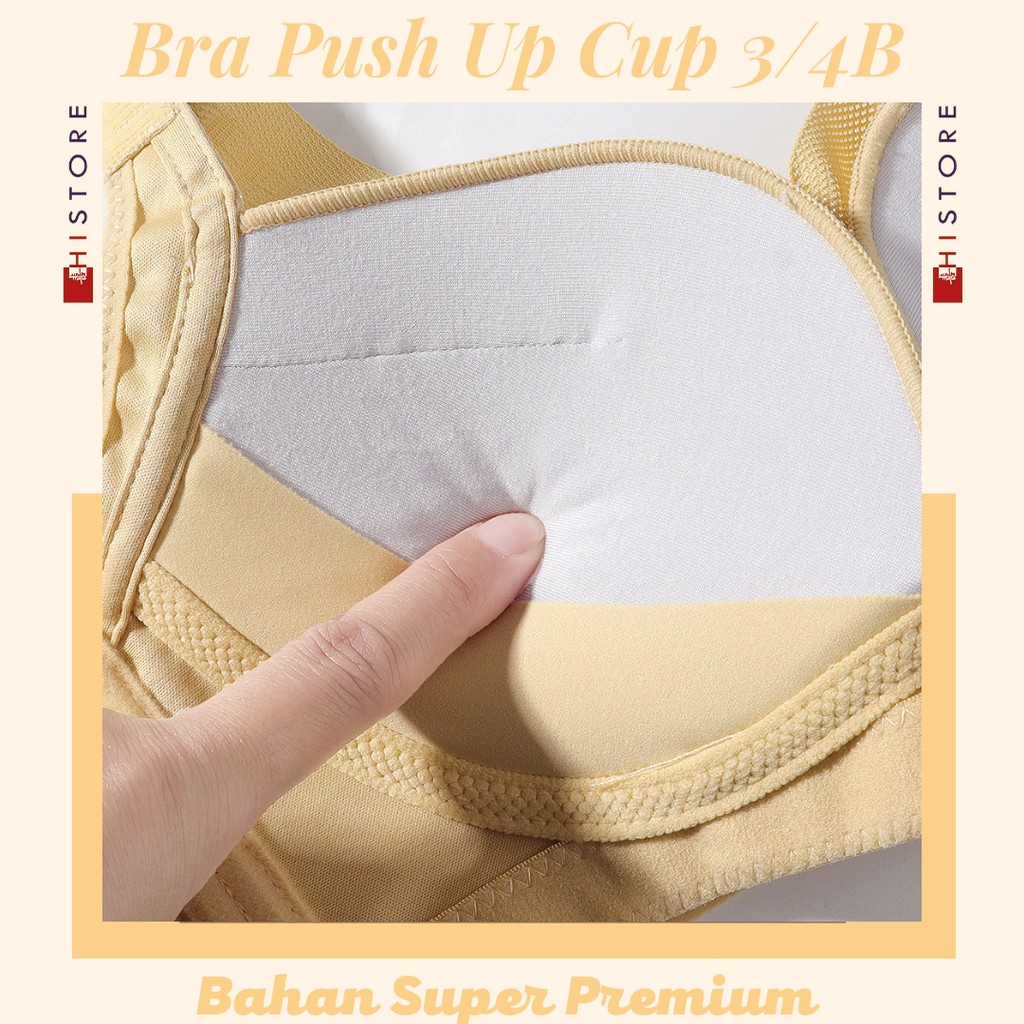 [HI] Bra Push Up Cup 3/4B Pakaian Dalam Wanita BH Sexy Bahan Super Premium 2022