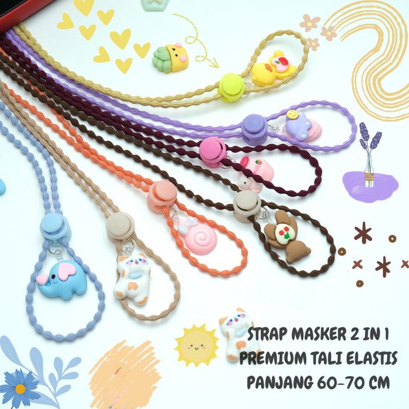 Strap Masker Kalung Masker Souvernir / Hadiah Gift Unik Hadiah Pernikahan/ Tali Masker Korea Wanita 