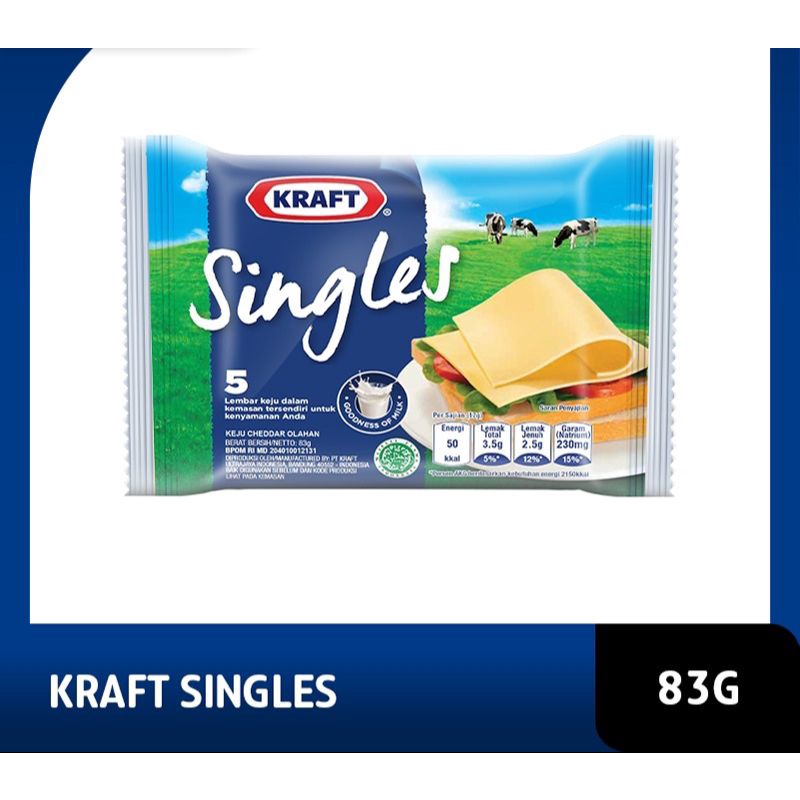 

Keju Kraft Single Isi 5Lembar/keju lembar isi 5slice