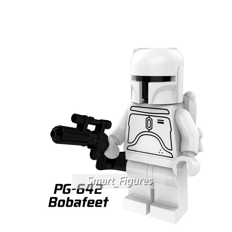 Mini Figure Star Wars Boba Fett Jango Fett Bounty Hunter Mandalorian Battle Armors PG640-42 Untuk Hadiah