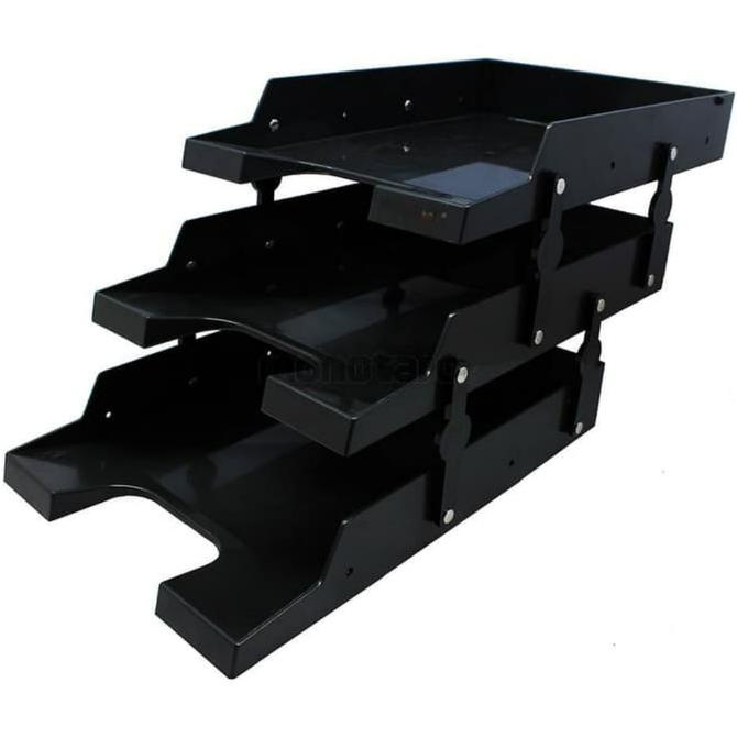 

Office & Stationery | Document Organizer | Rak Dokumen Plastik/Tray 3 Susun Elegant Microdot | Best Seller