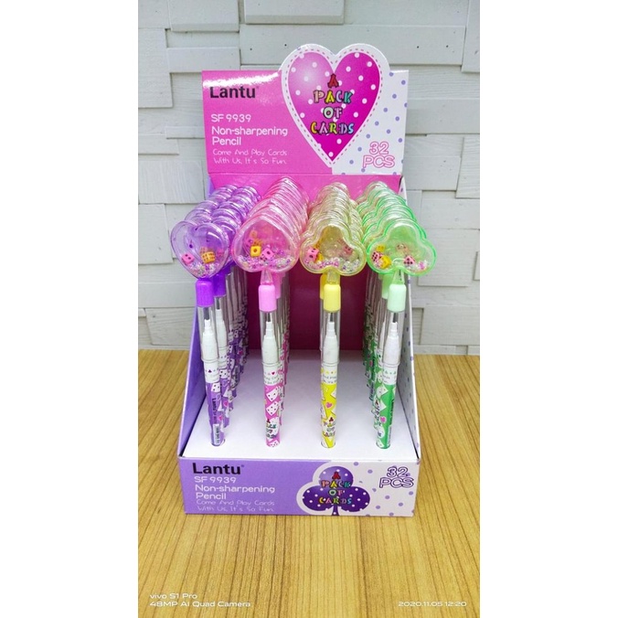 

Pensil susun bentuk hati dadu 9939