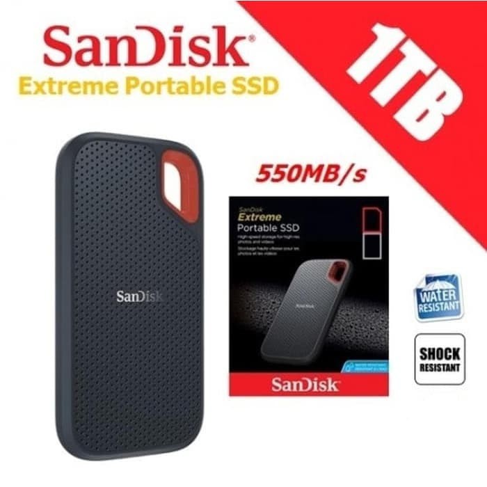 Sandisk SSD Extreme Portable 1TB Speed 550MB/s GARANSI RESMI