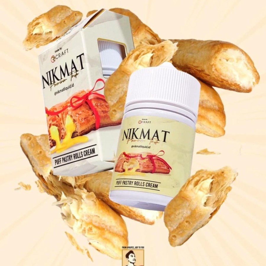 RCRAFT NIKMAT STRAWBERRY PASTRY ROLL CREAM 3MG 60ML