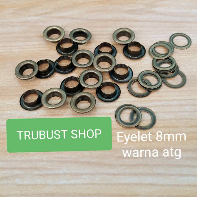 Mata ayam eyelet v22 atg ukuran lubang 8mm jual /bks isi 100pc