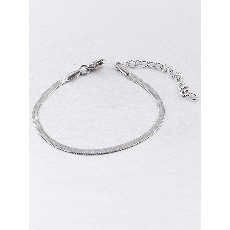 Gelang Kaki Hypoallergenic Adjustable Lapis Emas 18K Untuk Pria / Wanita