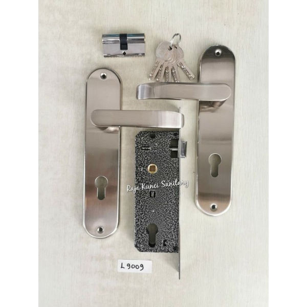 Gagang Pintu Set Standar/Handle Pintu Set Besar + Body dan Cylinder