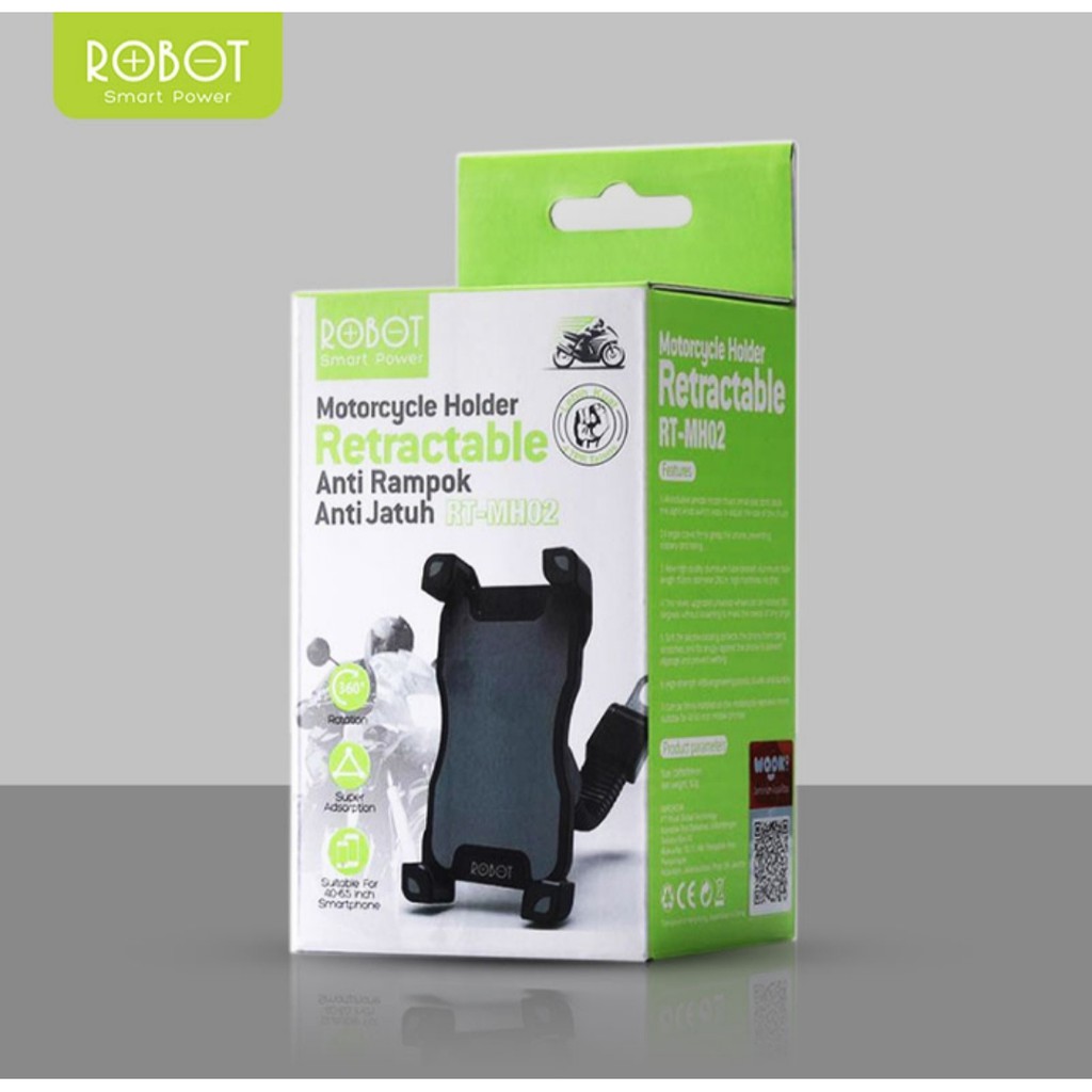 KHANZAACC ROBOT RT-MH02 Phone Holder HP Motor - Garansi Resmi 1 Tahun