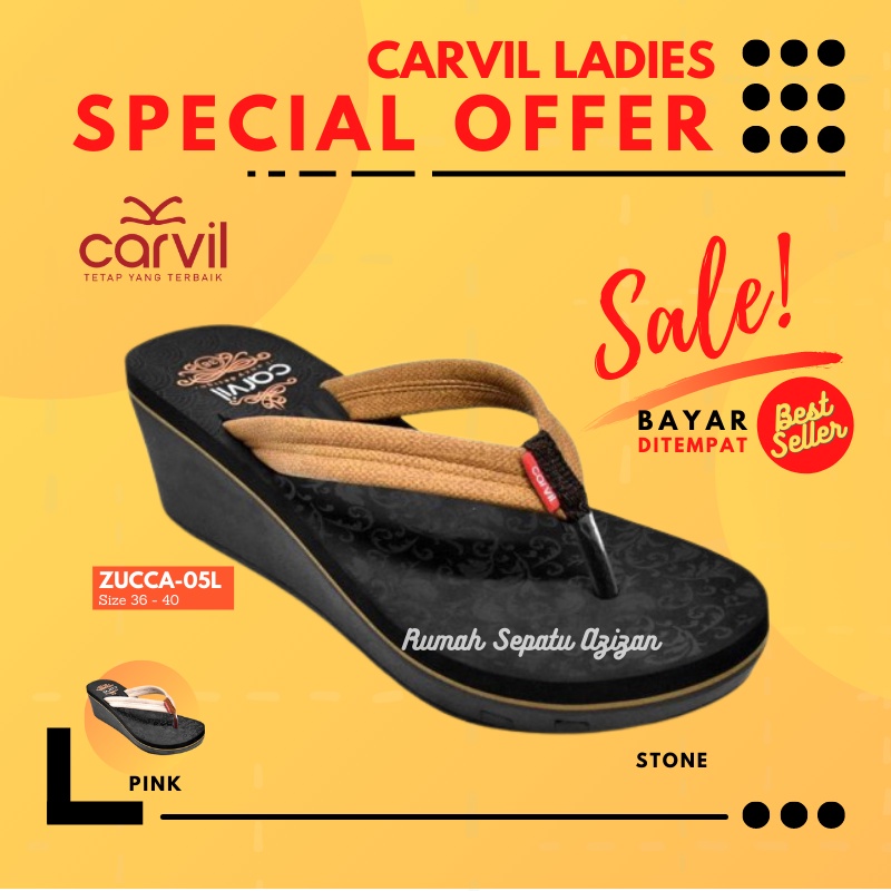 Carvil Sandal Sassy-L Wedges Carvil Original