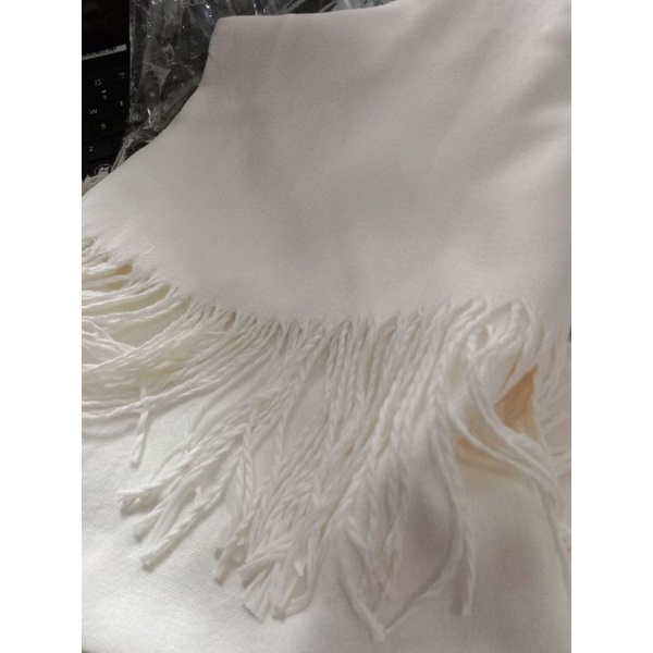 PASHMINA CASHMERE PREMIUM WINTER SUMMER  | PLAIN POLOS IMPORT SELENDANG HANGAT SYAL SCARF SCARVES DINGIN-4