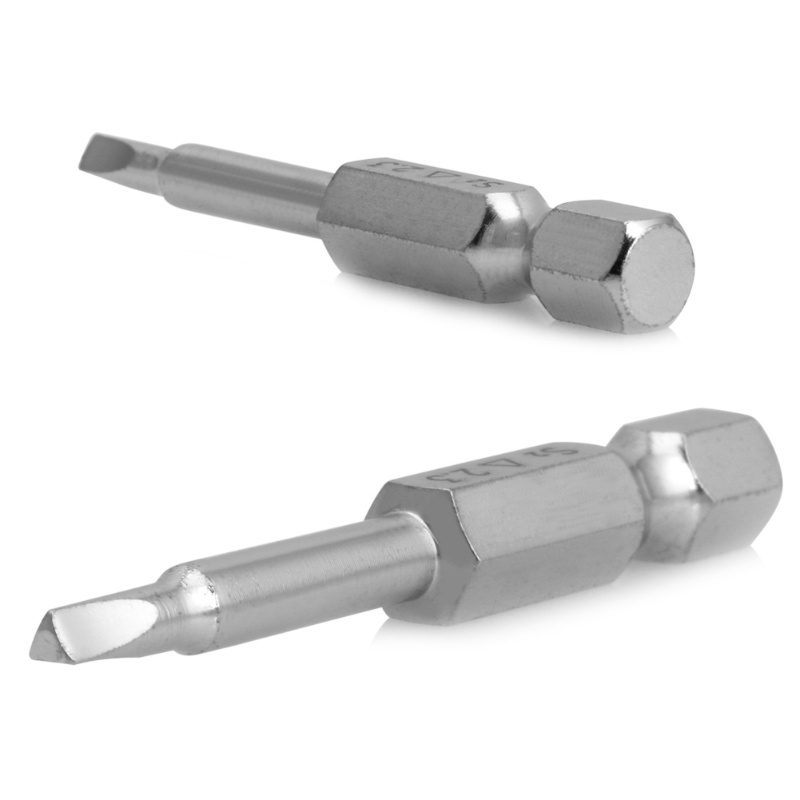 Mary 5pcs / Set Mata Obeng Magnetik S2 Steel 1 / 4 Hex Shank 50mm Untuk Alat Pertukangan