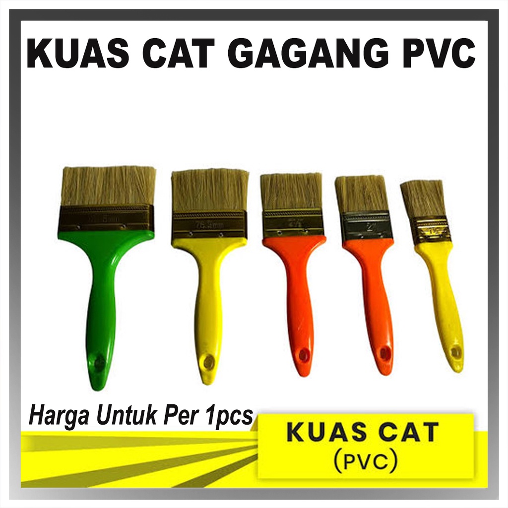 Jual Kuas Cat Pvc Kuas Cat Tembok Kayu Besi Cat Brush 1 2 3 4 Inch Per