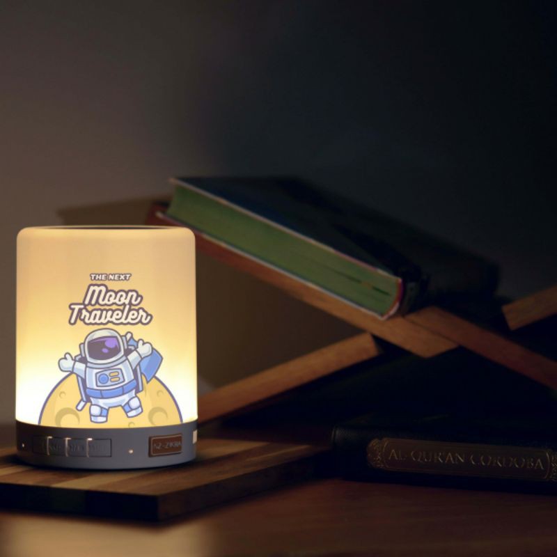 Hafiz Speaker Quran / Lampu Tidur Murottal Az-zikra Premium - HS Lamp Moon Traveler Tanpa Remote