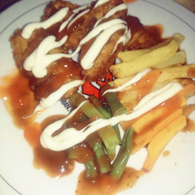 

Chicken Katsu with BBQ sauce