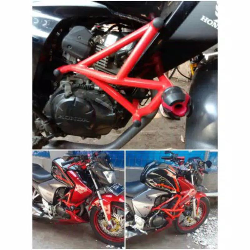 Tubular Megapro Monoshock/Megapro Primus plus Jalu Slider, Crashbar Megapro Monoshock