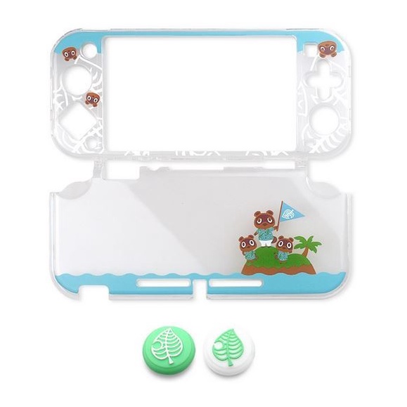 Crystal Protective Case Nintendo Switch Lite Animal Crossing 2 Caps