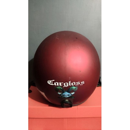 Helm Cargloss Original - Merah Maroon (Second)
