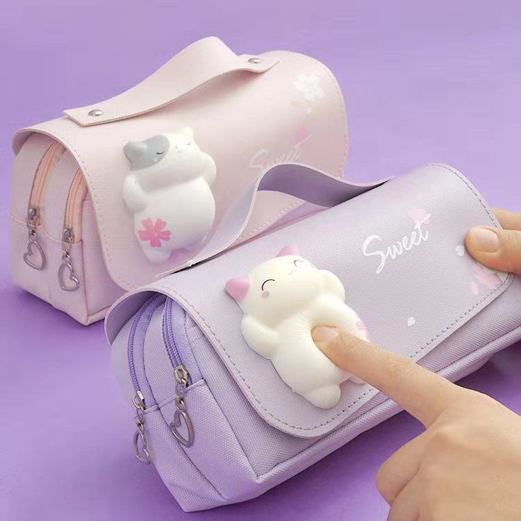 

Pencil Case Decompression Elementary School Girl Large Capacity Multifunctional Stationery Box Cute 10y