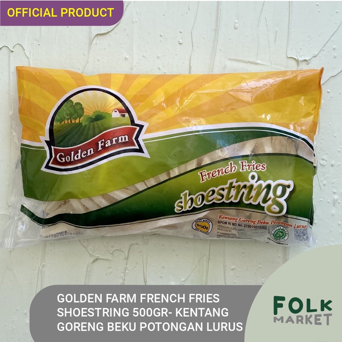 

GOLDEN FARM French Fries Shoestring 500gr / 1KG - Kentang Goreng Beku