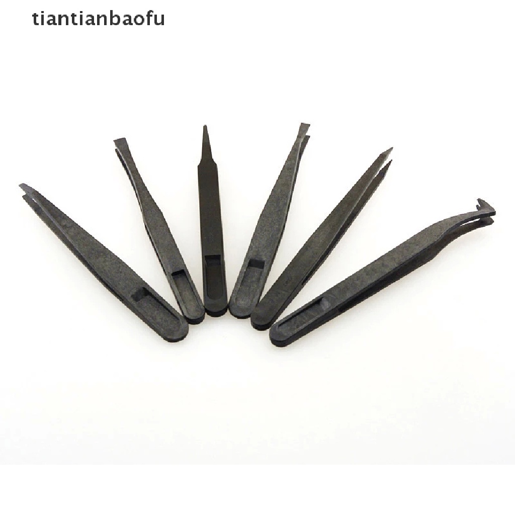 [tiantianbaofu] Type : Plastic Tweezers Material: PPS+Fiber composite plastics Color:black Overall Size : approx. 12 x 1