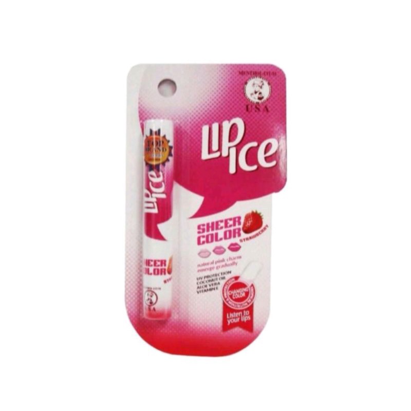 Lip Balm Lip Ice Sheer Color Uv Protection/Coconut /Aloe Vera &amp; Vitamin E