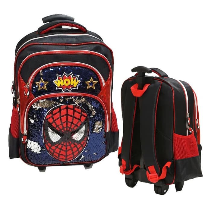 Tas Troli Anak Perempuan Backpack Set Tiga Roda Frozen Ii Trl240 MP205  Led Lampu Sekolah Sd Sequi